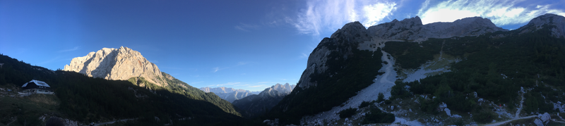 At the top of the Vršič pass